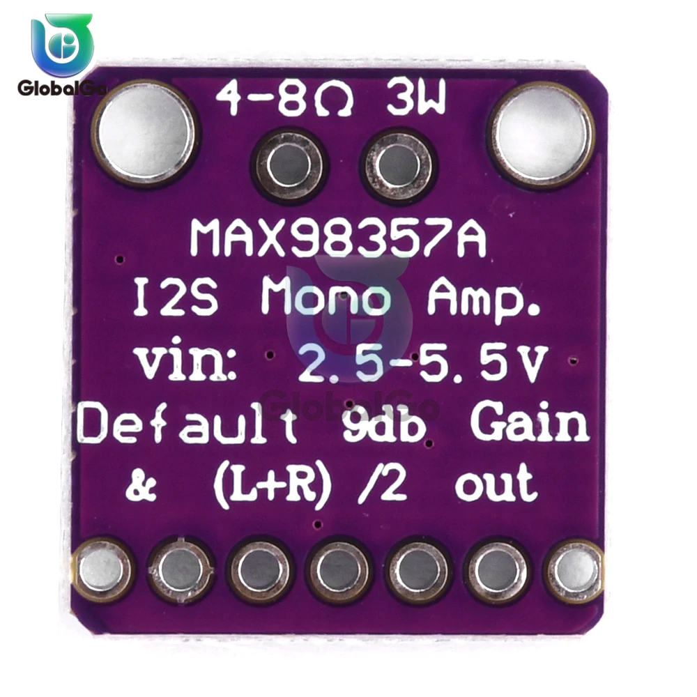 I2S 3W Class D เครื่องขยายเสียง Breakout Interface DAC ถอดรหัสโมดูล Filterless Audio BOARD สำหรับ Raspberry Pi Esp32