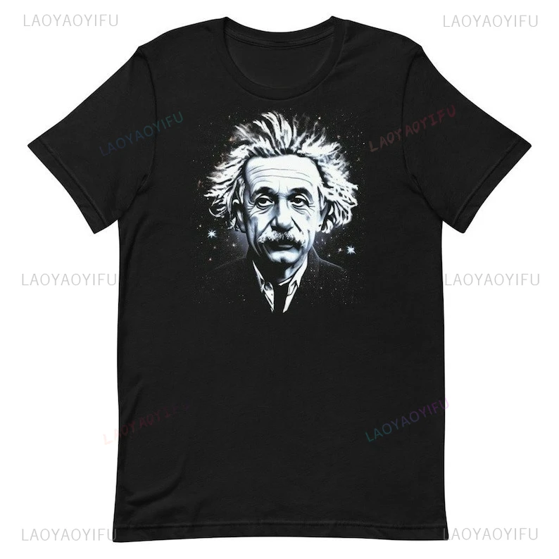 Camiseta Modal del universo Albert Einstein, símbolo científico clásico, patrón de sabiduría esencial para entusiastas de la física, Unisex