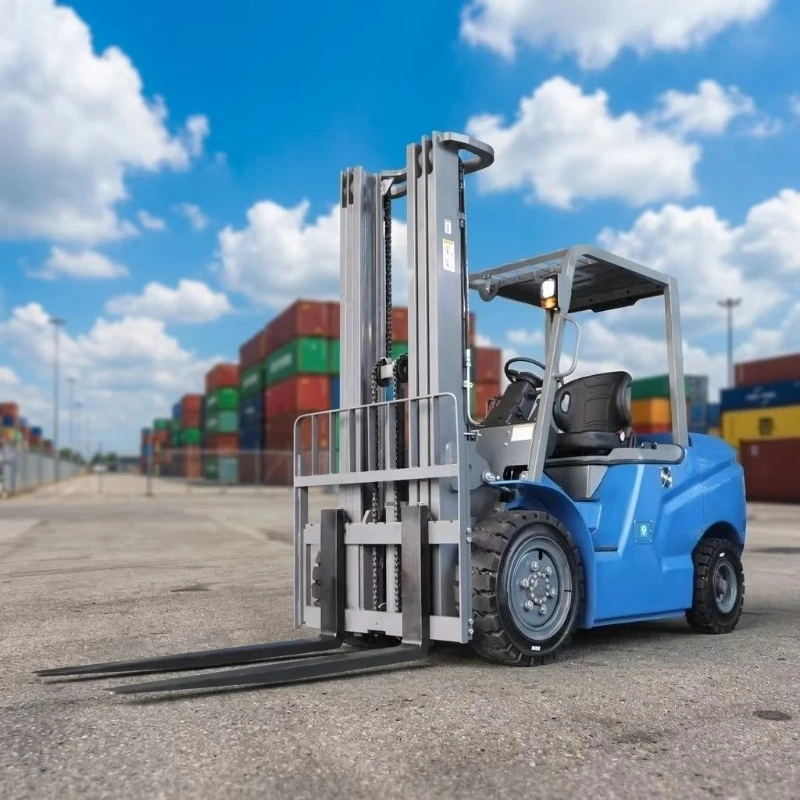 2.5 Ton Lead Acid Full Electric Counterbalance Forklift Efficient Smooth Logistics Warehouse Loading Unloading Truck