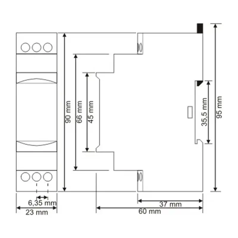 GTBL 3X ERV-08 On Delay Multifunctional Time Relay Electronic Adjustable (0,1Sec.-100 Hours)