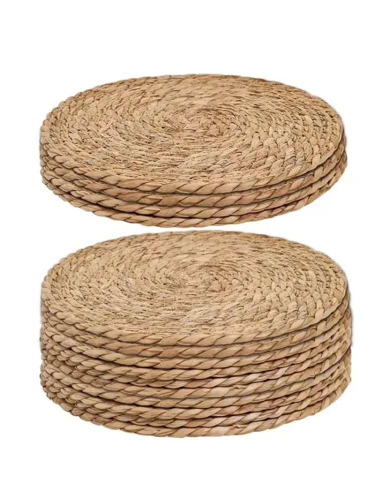 Handgeweven rotan placemats - hittebestendige natuurlijke placemats voor dineren, keuken, bruiloft en woondecoratie, milieuvriendelijk geweven - afbeelding 2