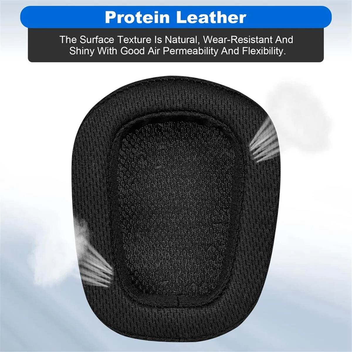 Almofadas de espuma para jogos sem fio, almofada de couro para G935, G635, G533, G433, G231, 1 par