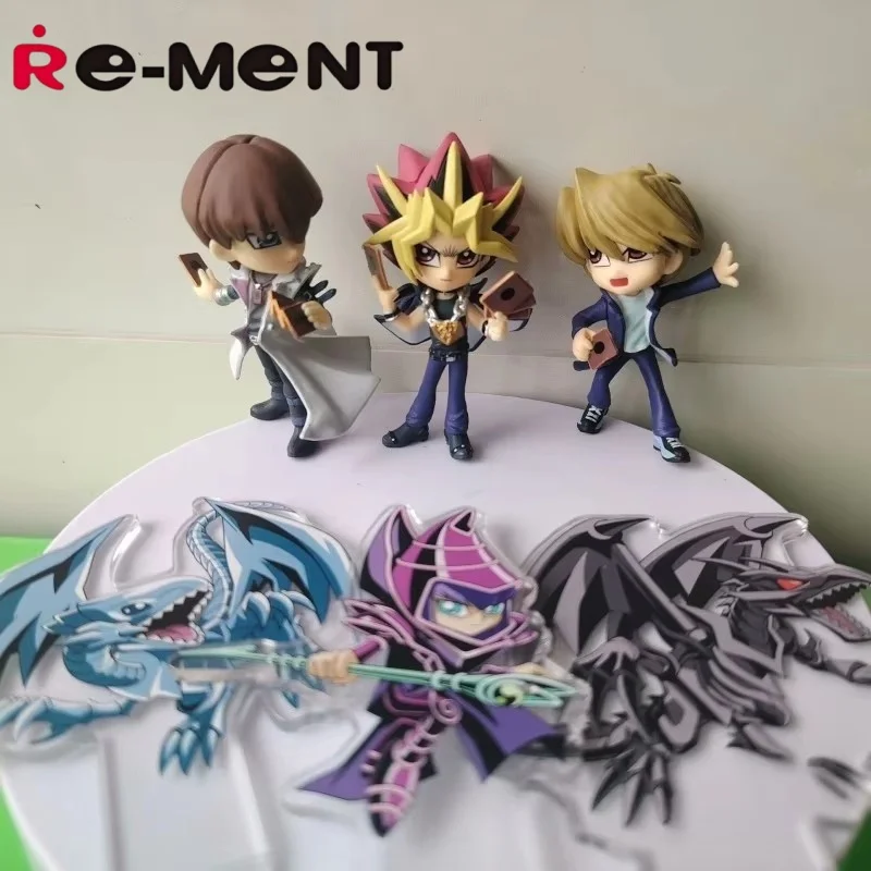 Re-Ment Yu-Gi-Oh! Duel Monsters – coffret aveugle, Mini figurines Anime, Collection, ensemble complet de 6 jouets à collectionner, cadeau
