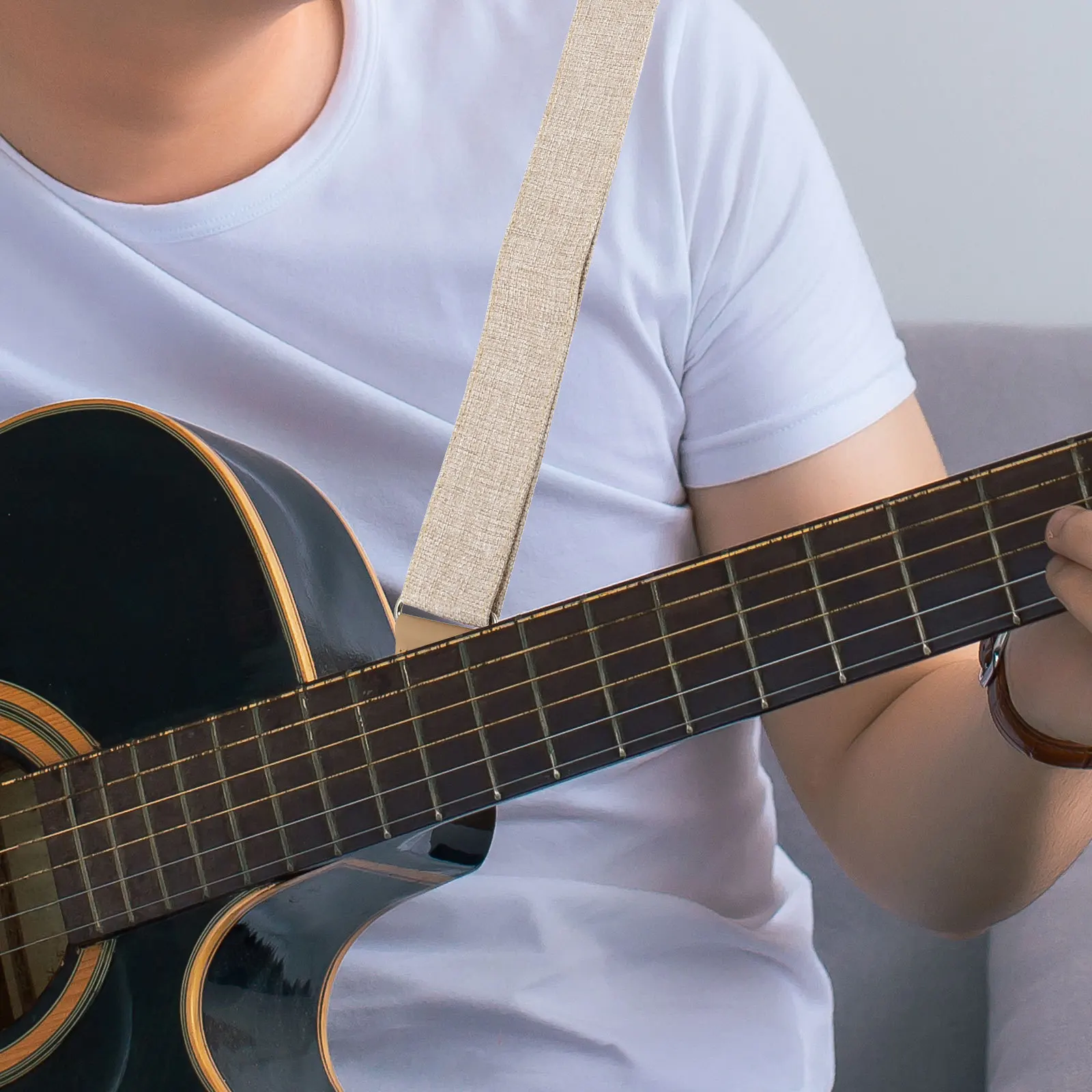 

Adjustable Durable Guitar Strap Classic Shoulder Belt Relieve Shoulder Pain Fit Acoustic Electric Bass Guitar Replacement