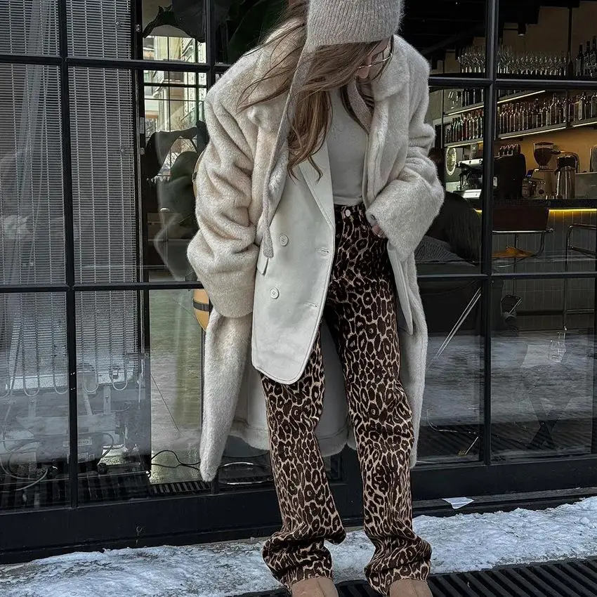 

Women's Casual Cotton Trousers Wide Print Street Sle Low Pure Comfortable Cosplay Costume plus Size Available
