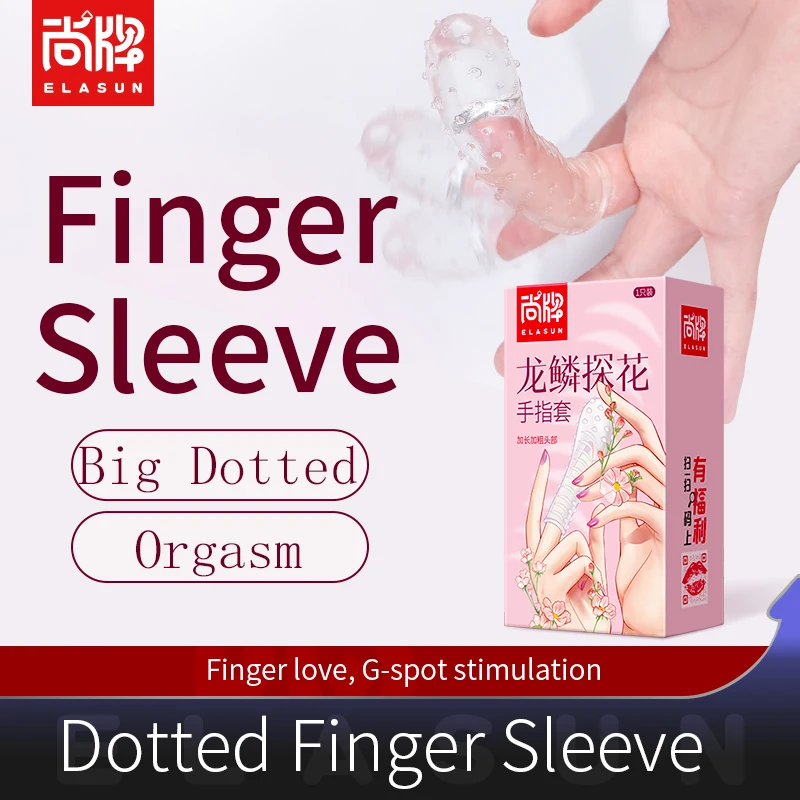 Finger Love Big Dotted Finger Condoms For Men G-spot Stimulaton Vagina Clitoris Massage Penis Sleeve Adult Toys Sex Tools Shop