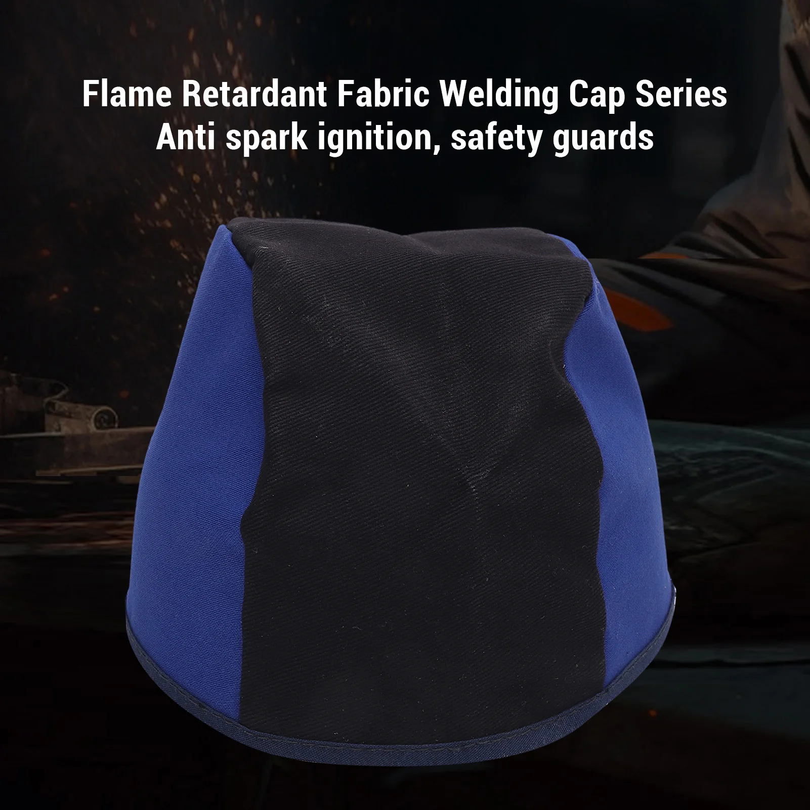 Welding Cap Reversible Flame Retardant Heatproof Cotton Protective for Welders 52~56cm