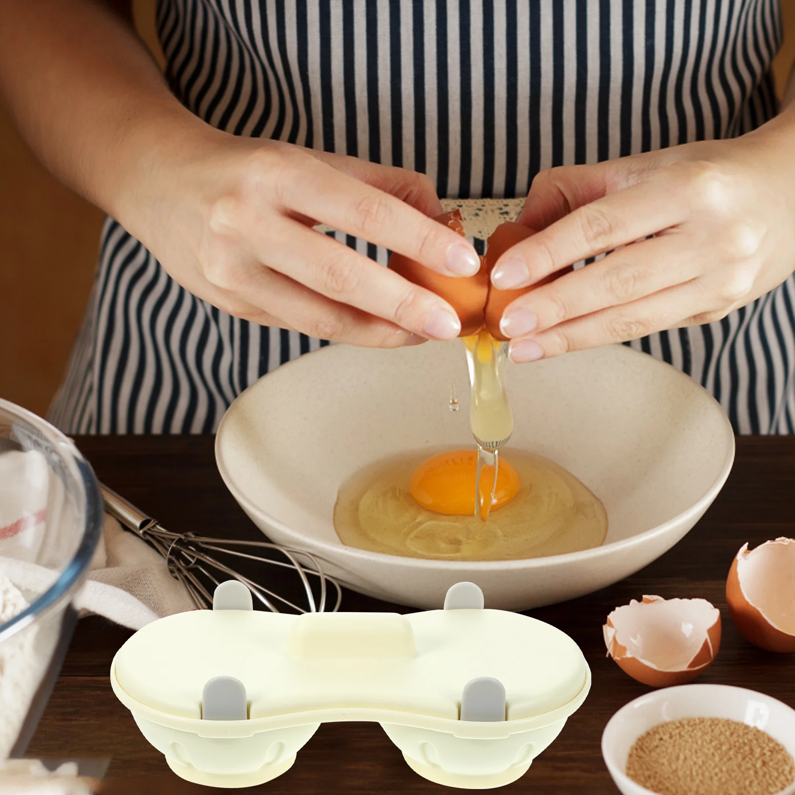 

Egg Cooker Cup for Microwave Oven Multi Functional Steaming Tool Non Stick Reusable Egg Making Device Kitchen Cooking Utensil