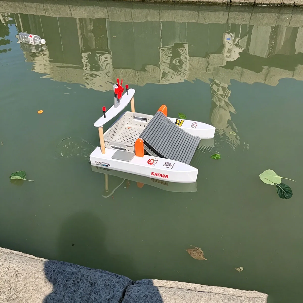 RC Boat 48 Cm Dual Brushless Motor Driven River Garbage Collection Ships with Dual Pontoon Design RC Schiffe Model Kit Ship Toy