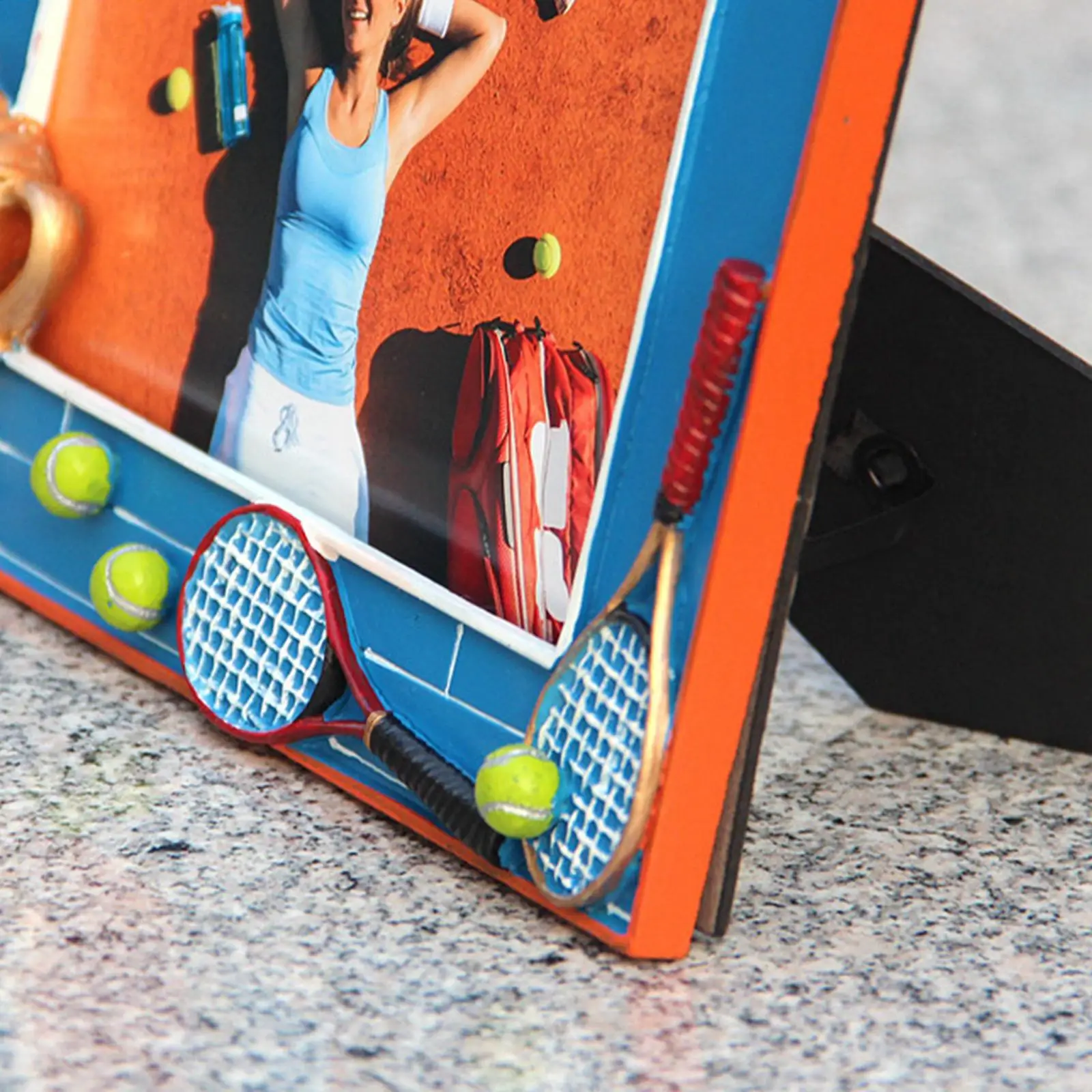 Tennis Photo Frame,Display Case Easy to Install DIY Gifts,Memorable Keepsake Ornament Picture Frame for Father Mom Coaches Home