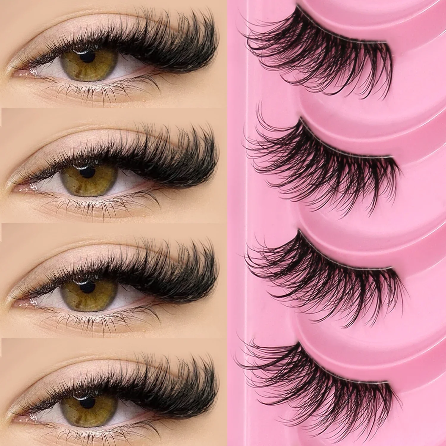 ヴェルトライネ キャットアイ ラッシュ ハーフラッシュ ソフト ナチュラル フェイクミンク つけまつげ ナチュラルルック ウィスピー ウィングエンド エロンゲイテッド フェイクラッシュ メイクアップ