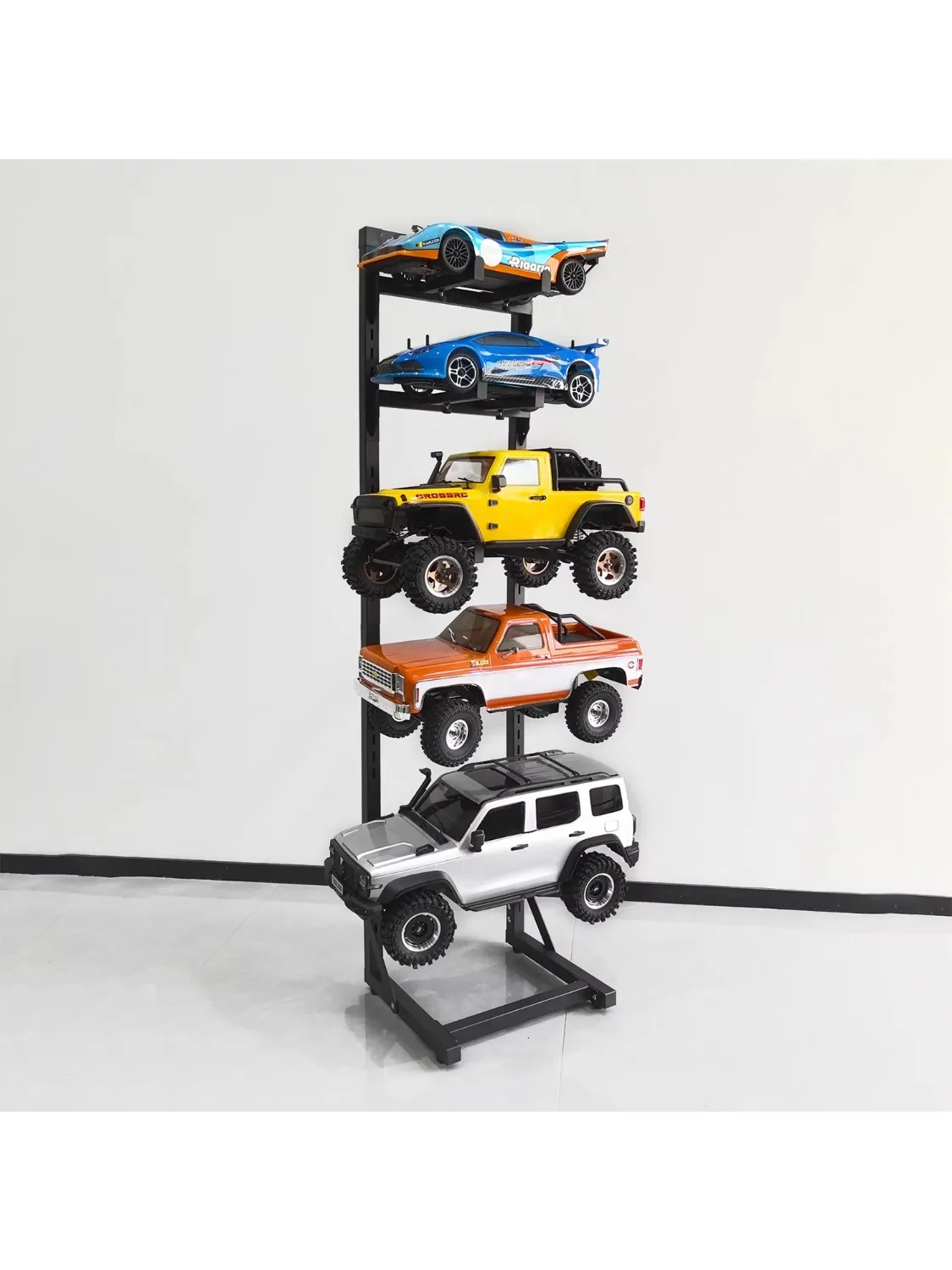RC-Auto-Ausstellungsregal, großes, freistehendes Regal, stabiler Aufbewahrungsorganisator für ferngesteuerte Modelle im Maßstab 1:10, 1:18, 1:24