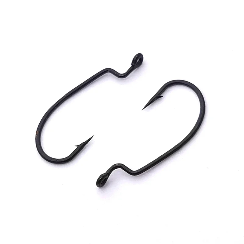 OUTKIT Anzuelos Soft Jerk Mini – Acero Carbono Rockfishing