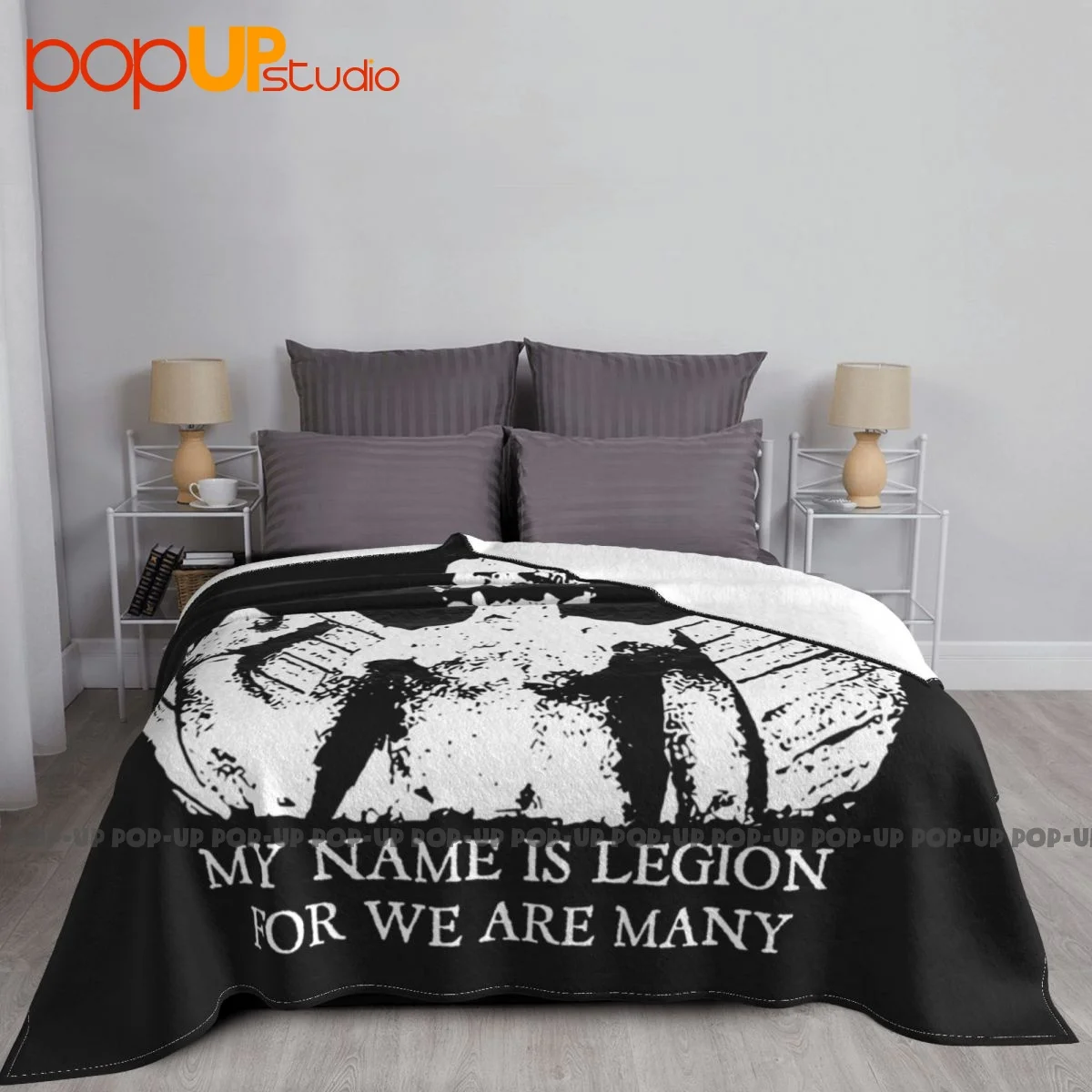 Pazuzu The Exorcist Scary Movie Design Poster Blanket Casual For Bed Comfortable Couch Blanket Camping Blanket