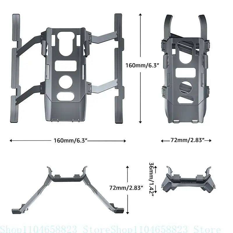 Tren aterrizaje para Dron, extensión elevada, extensor altura pierna, Protector soporte, accesorios extensión para 3