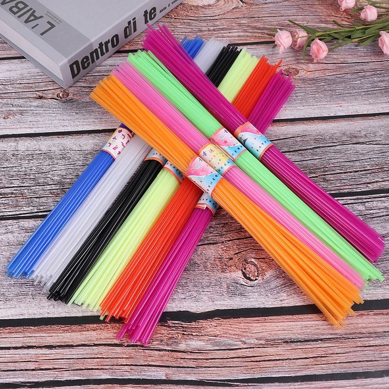 [YU] 350 pièces enfants bricolage étoile pliée paille en plastique chanceux Tube Transparent Origami
