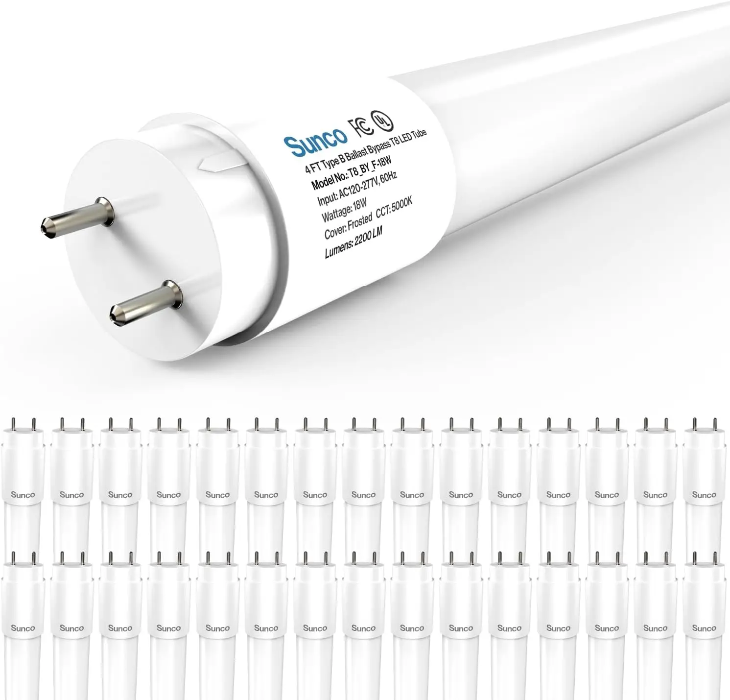 30 Pack T8 Led Bulb…