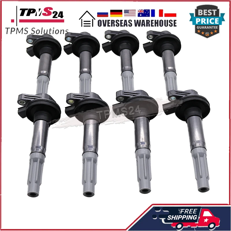 8Pcs Ignition Coils For 2011 2012 2013 2014 Ford F-150 Mustang 5.0L BR3E-12A375-AA