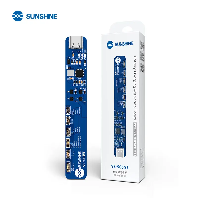 SUNSHINE SS-903 SE Charging Activation Board for PHONE 8-16PM 4.2V Regulated Output Automatically Matches Battery Protocol