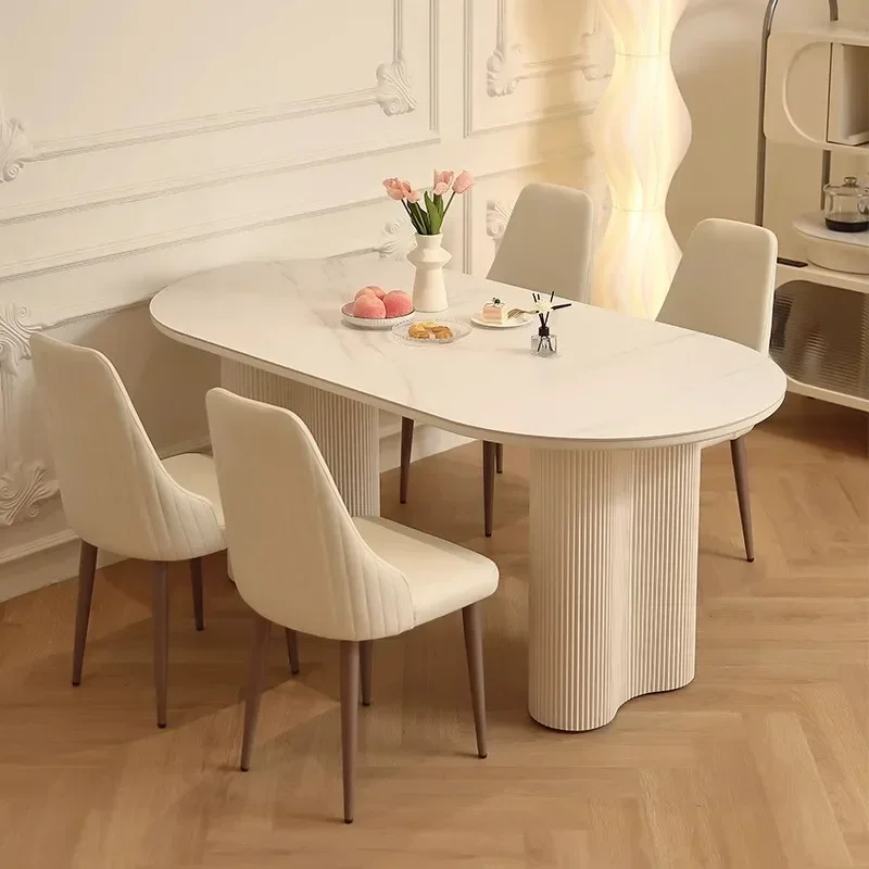 Sillas de lujo modernas y ordenadas, mesa de comedor barata para sala de estar, muebles de cocina nórdicos