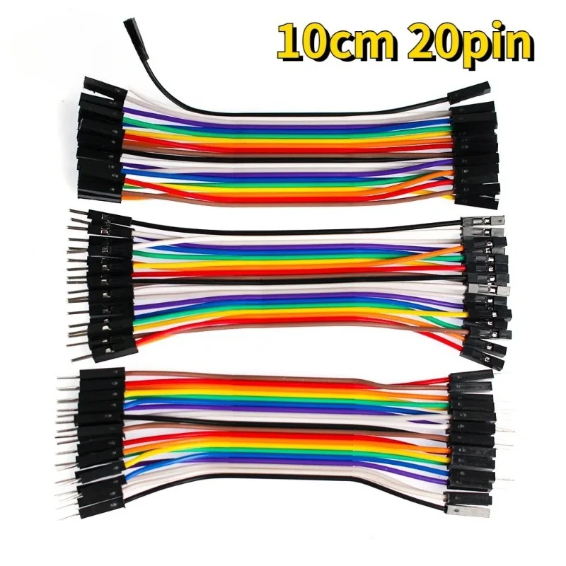 Jumper Wire Set Dupont Line 10cm 20pin DuPont Cables Connection Male to Male Female to Female Male to Female for Arduino DIY Kit