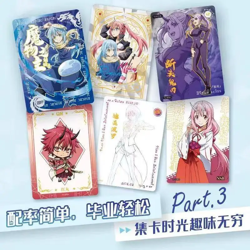 Genuine Card.Fun That Time I Got Reincarnated As A Slime Limited Edition Collection Cards Anime Peripherals Holiday Gifts