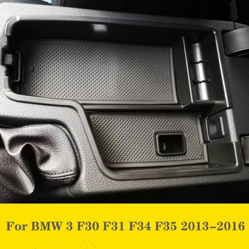 ABS 1 Pcs For BMW 3 F30 F31 F34 F35 2013-2016 Car Center Console Armrest Storage Box Interior Organizer Tray