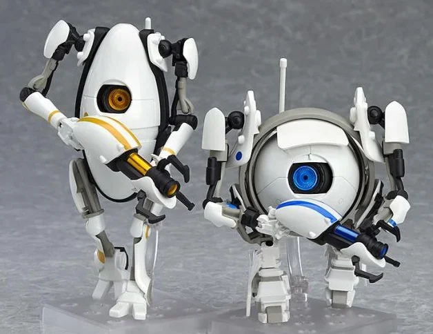 Stock 100% Original GSC 915 916 Atlas P-Body Portal 2 10cm/13cm Anime Action Figure Model Collection Limited Gift Toys