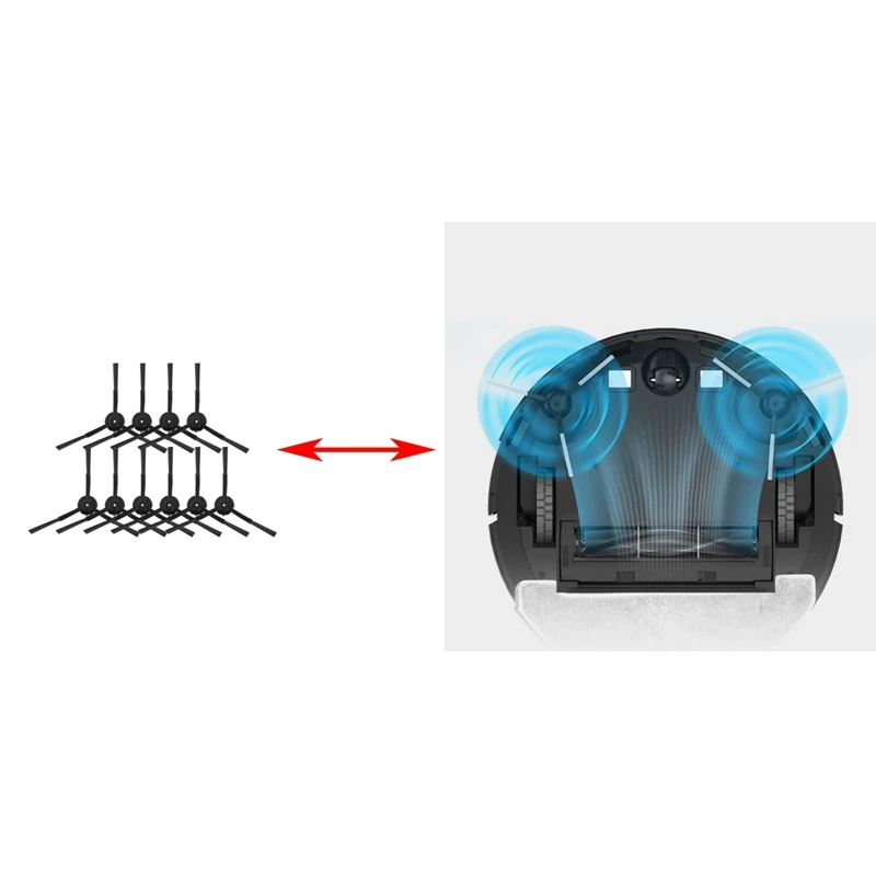 Side Brush Replacement Spare Parts Accessories For Uoni V980 MAX/V980 PLUS Vacuum Cleaner