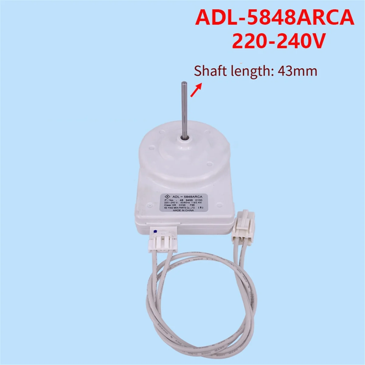 -5848ARCA محرك مروحة تبريد الثلاجة لأجزاء الثلاجة 48 9498 0100 مروحة فريزر الثلاجة AC220-240V