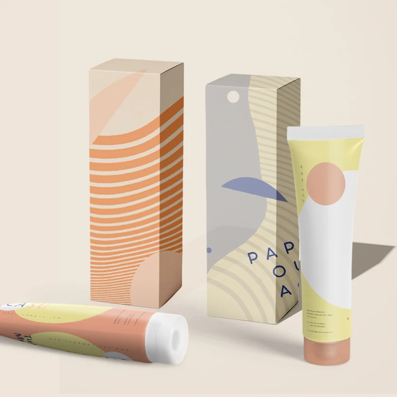 Caixa de papel dobrável, Adequado para Skin Care Eyelash Packaging, Produto personalizado