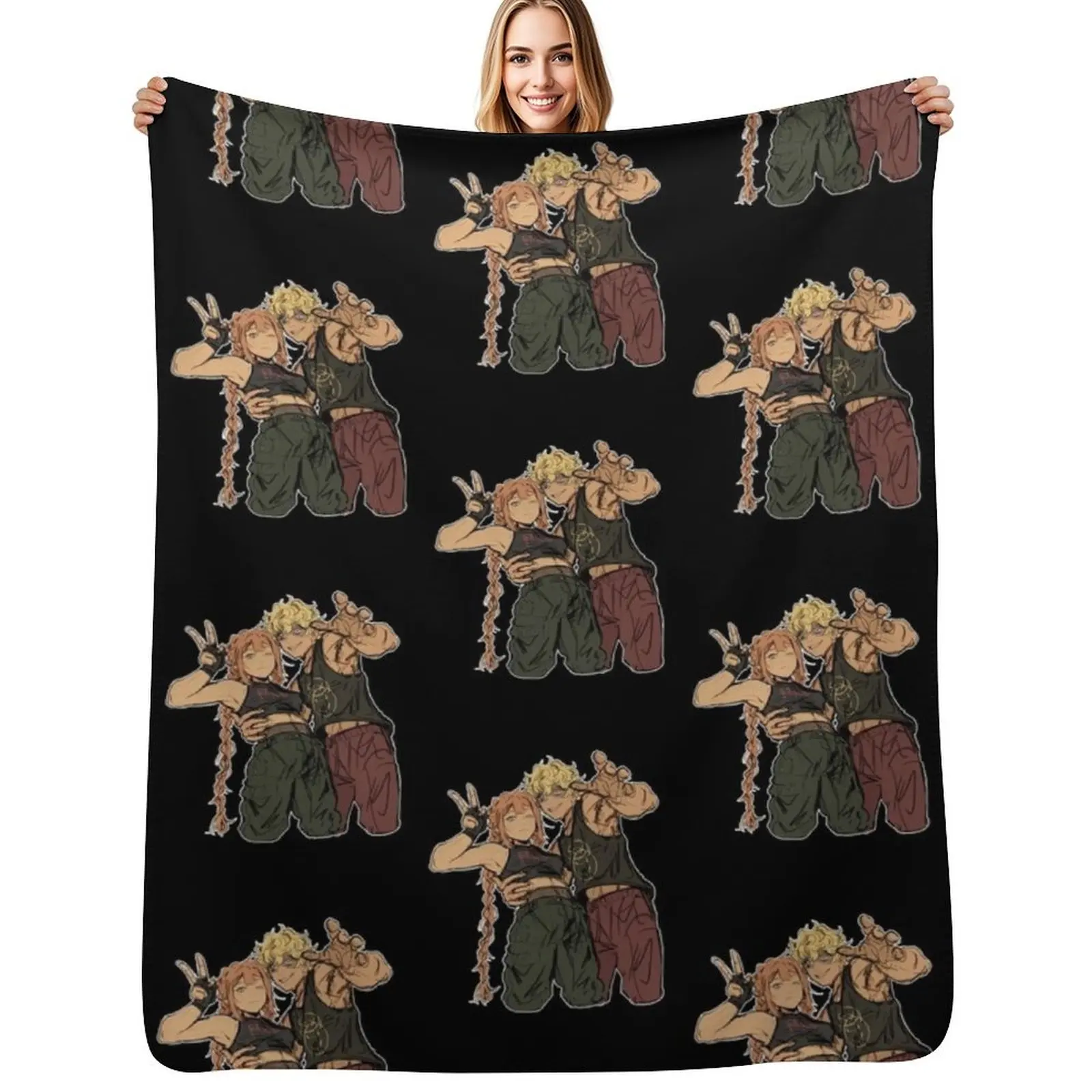 

Couple School Bus Graveyard Throw Blanket Soft Warm Blanket Gift for Grandparents