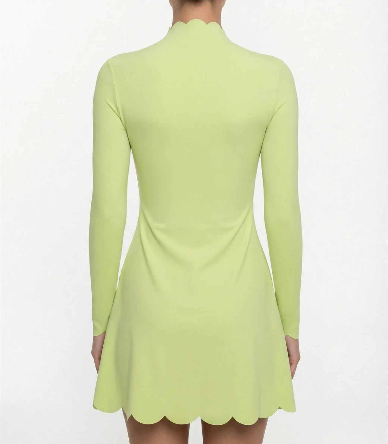 tennis dresses Autumn and winter women\'s long-sleeved tennis dress wavy petal yoga dress quick-drying sport dress golf wear