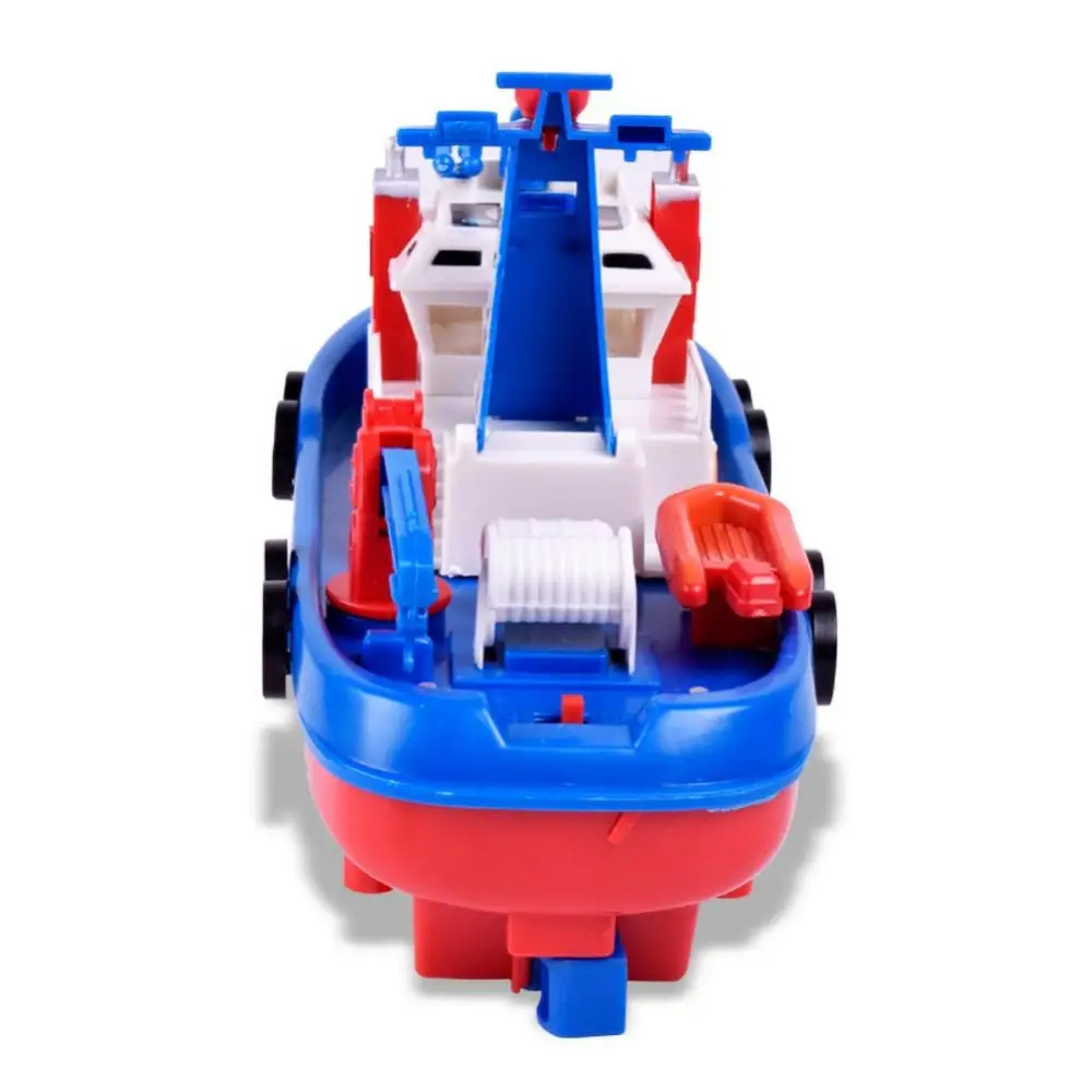 Dropshipping!!Kids Music Light Water Spray Electric Marine Rescue Fire Boat Model Education Toy