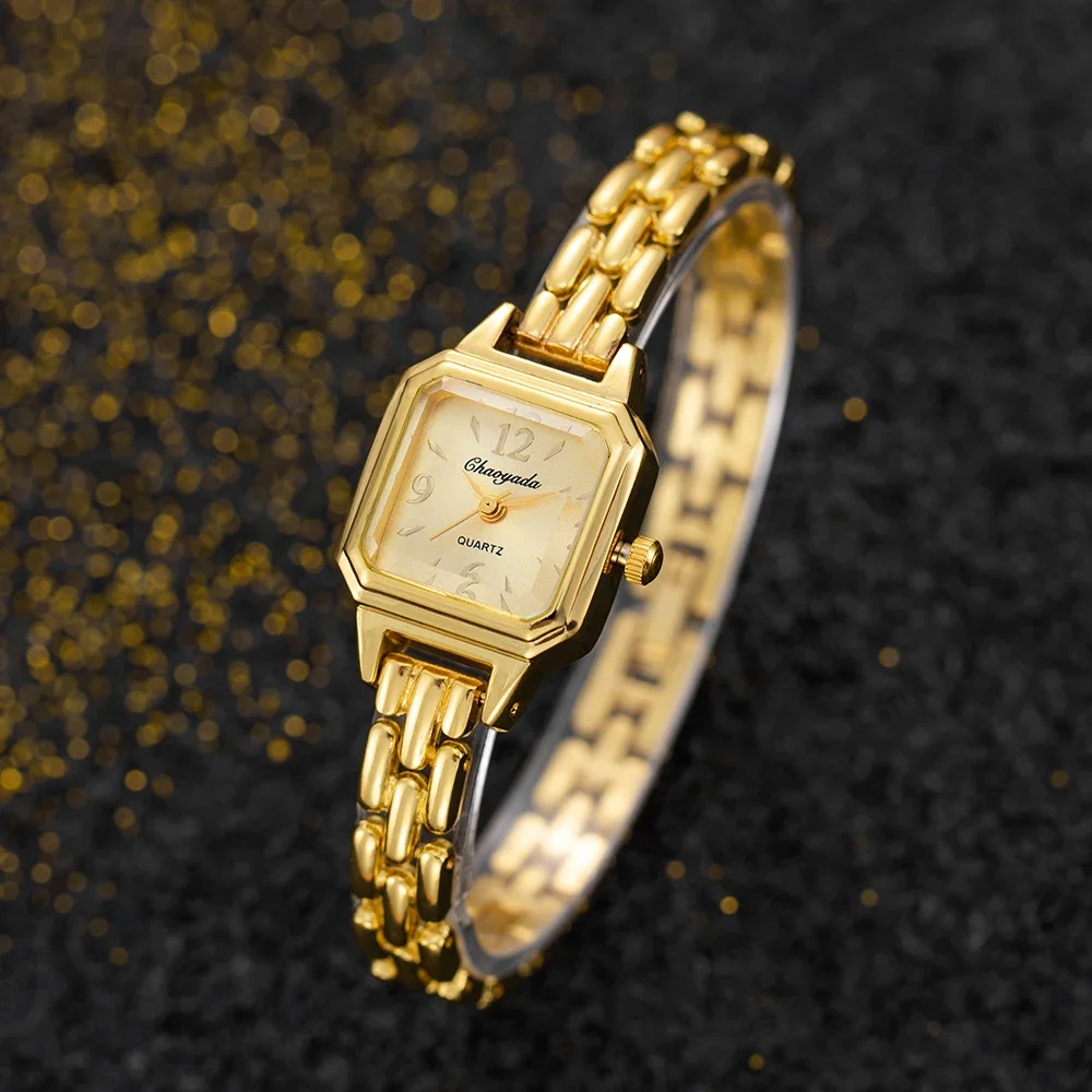 New Fashion Women Watches Set Luxury Gold Women's Quartz Bracelet Wristwatch Elegant Ladies Watch Female Clock Gift Reloj Mujer