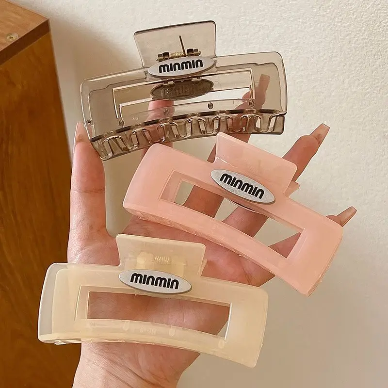 

2026 new 10.5cm square hair clip, women's hair accessory, grab clip, high luxury shark clip, versatile fashion clip