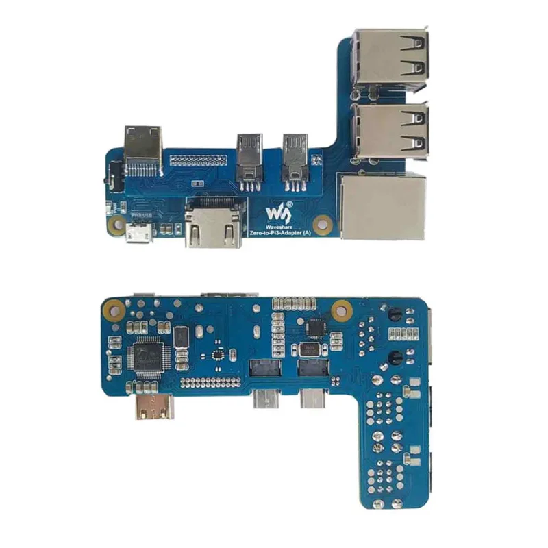 Raspberry Pi Zero 2 W to Pi 3B Expansion Board 4 x USB Hub 10/100M Ethernet RJ45 HDMI-compatible for Banana Pi M2 Zero