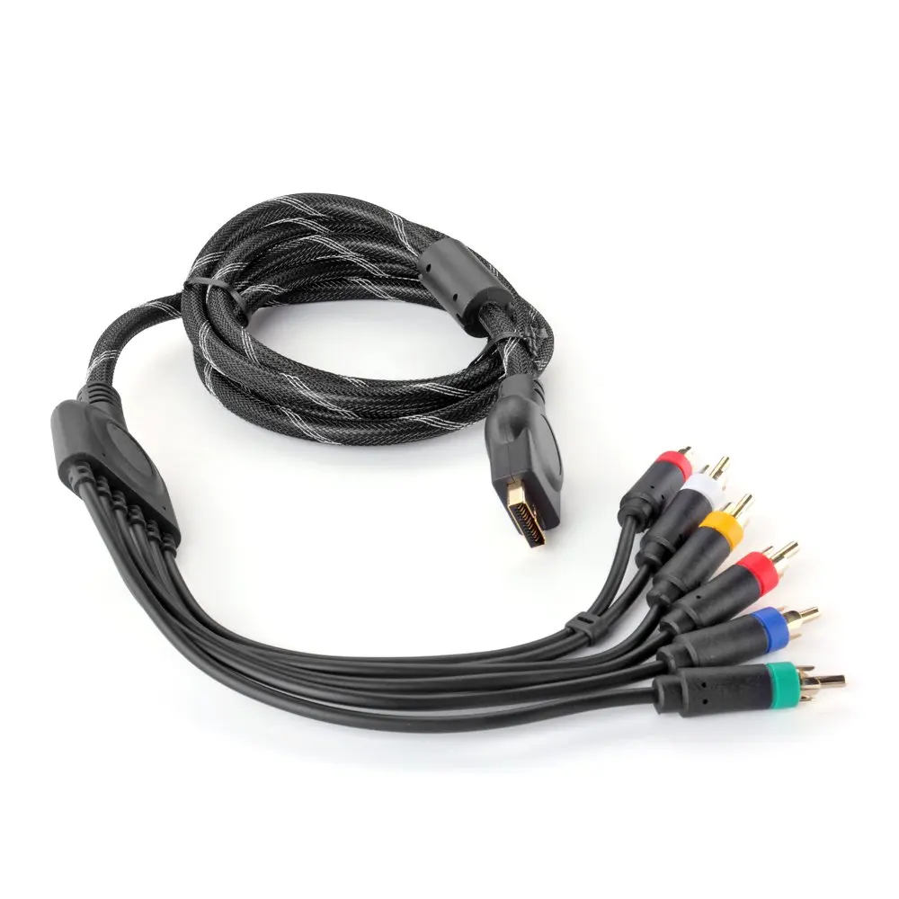 Kabel audio-wideo komponentowy do PS2/ PS3/ PS3 Slim, HD multi-out kompozytowy kabel audio-wideo RCA kabel do Sony Playstation 3/2