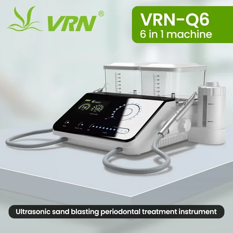 Dental VRN Q6 Ultrasonic Sandblaster Round Vibration Titanium Alloy Tip for Precise Periodontal Therapy & Gentle Tooth Cleaning