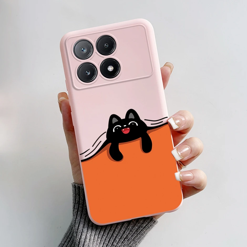 Sweet Soft Silicone Phone Case  For Xiaomi Poco X6 Pro 5G Fashion Cartoon Novel Style Case  For Xiaomi Poco X6 Pro 5G Covers
