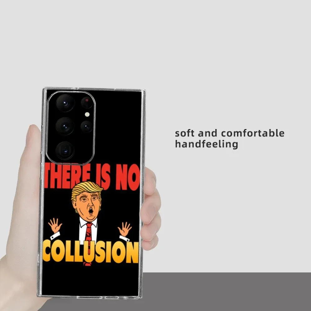 No Collusion2024 Trump Phone Case For Samsung Galaxy S24 Ultra S22 S23 Ultra S21 S20 5G Protective Silicone TPU Funda