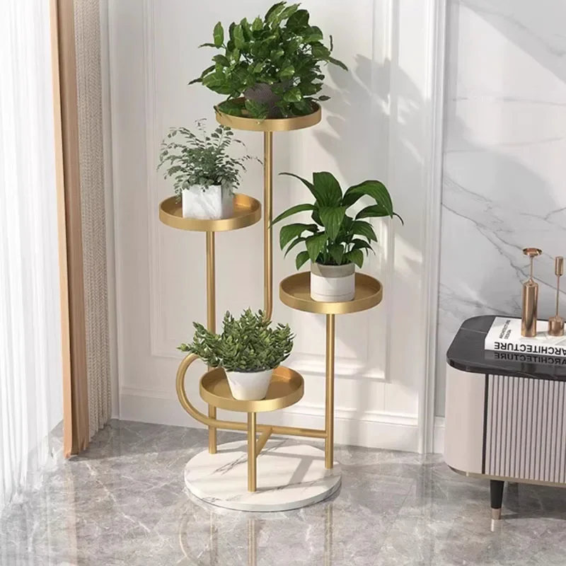 

Multi-Tier Metal Flowerpot Plant Shelf Display Indoor Balcony Plant Shelving Organizer Storage Rack Estanteria Plantas Furniture