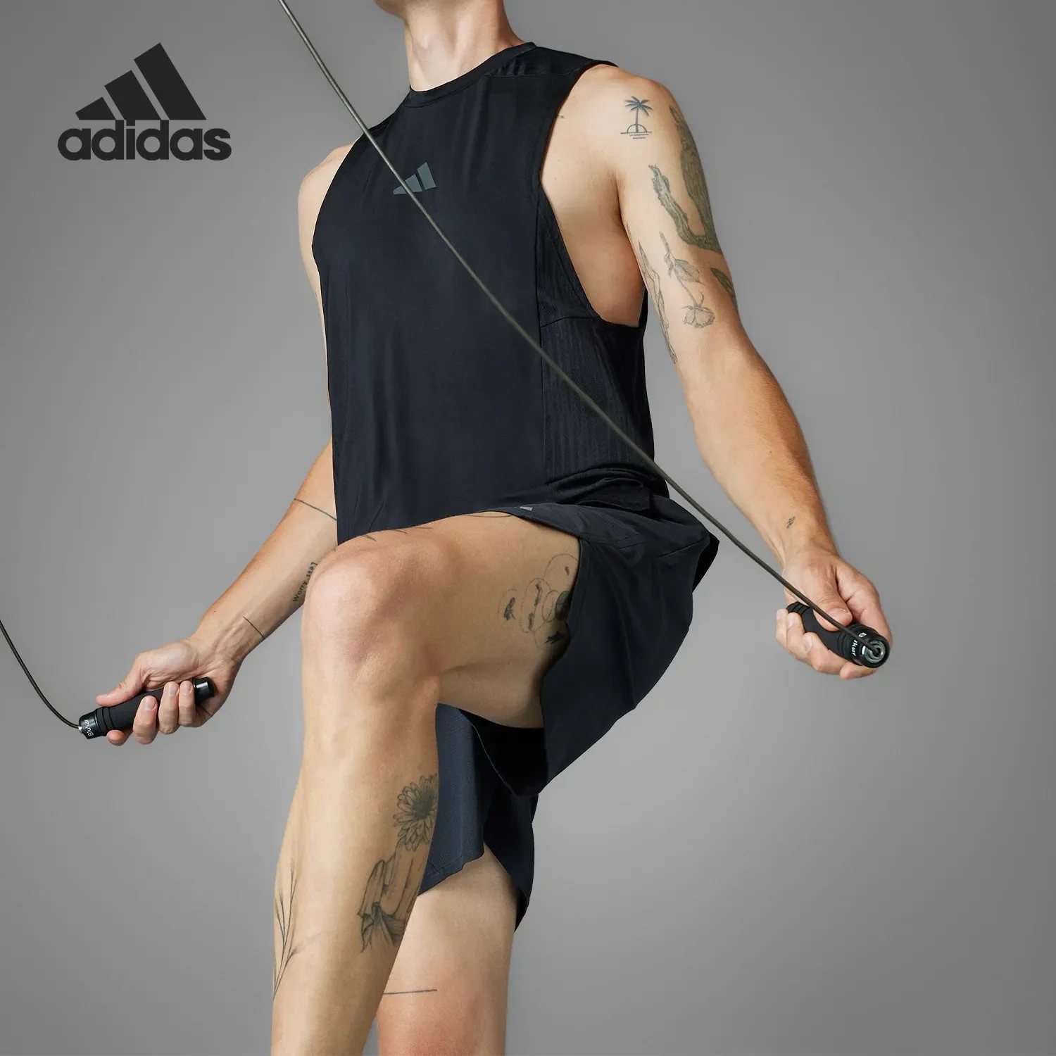 

Adidas Summer Men's Slim-fitting Sleeveless Breathable Vest JI8171