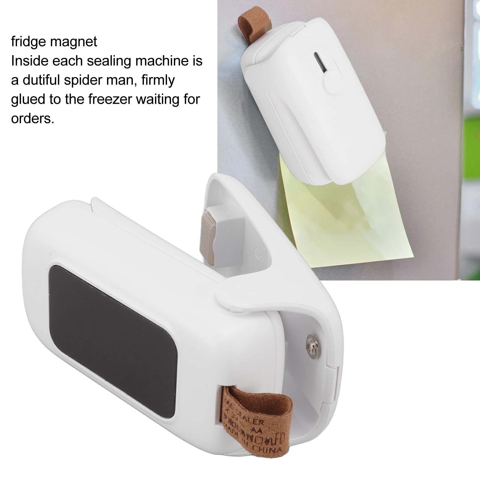 

Bag Sealer 2 in 1 ABS Handheld Portable Food Snack Bag Sealing Machine with Springback Pocket Knife