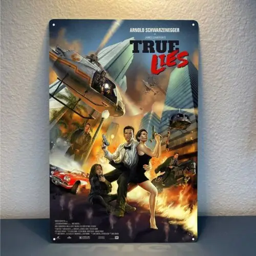 True Lies arnold schwarzenegger Movie Metal Poster Tin Sign - 20x30cm Plate