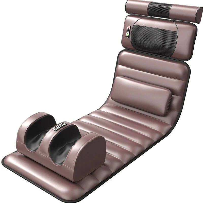Electric Full Body Massage Mattress 9 Modes Heating Shiatsu Massager Mat for Back Neck Pain Relief Home Office Car Seat