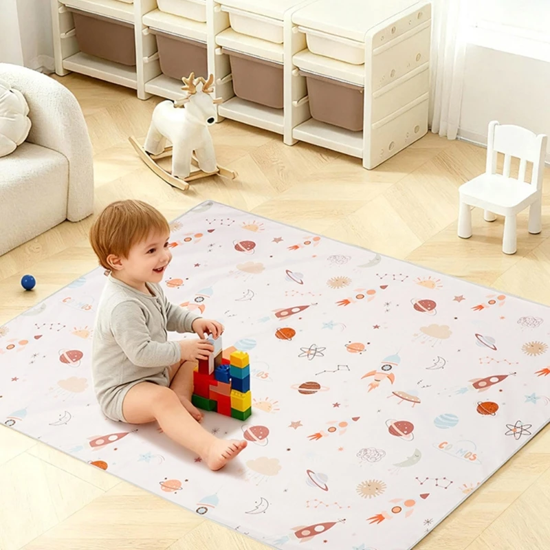 الكرتون الطفل كرسي مرتفع سبلاش حصيرة المحمولة مقاوم للماء نونسليب الطابق حامي حصيرة للطفل الأكل اللعب نشاط التطوير #2