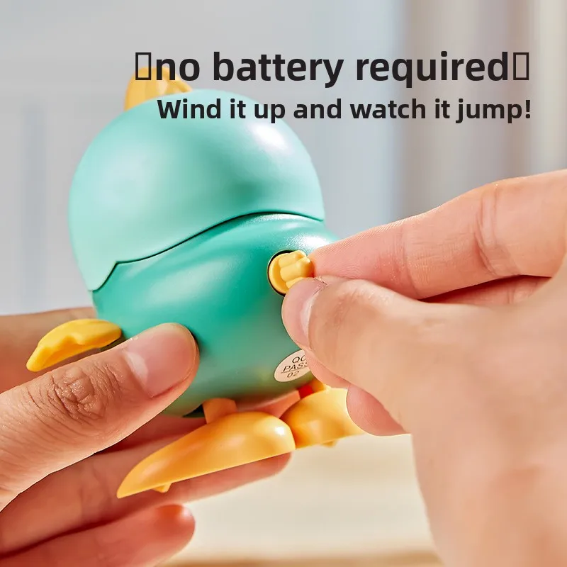 لعبة الدجاج الأصفر المقلدة المتحركة، لعبة لف البطة القفز، مادة راحة البال، متعددة الألوان اختيارية #2