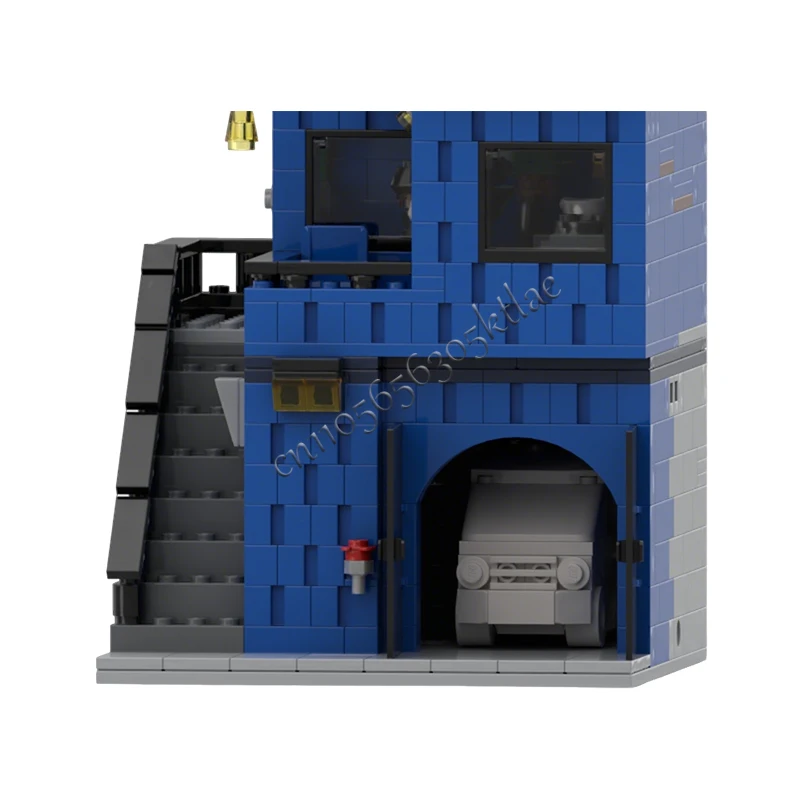 625 pièces, petit appartement médiéval avec garage, MOC, construction modulaire personnalisable, blocs de construction éducatifs, conception DIY, jouet pour garçon, cadeau d'anniversaire