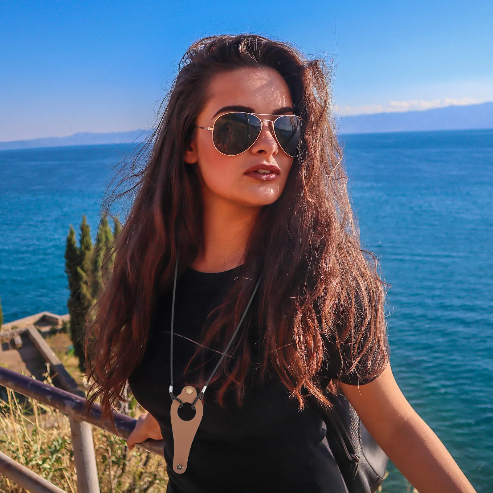 

2pcs Glasses Rope Eyeglass Chain Sturdy Durable Eco-friendly Material Simple Style Glasses Hanging Rope Portable Strap Long